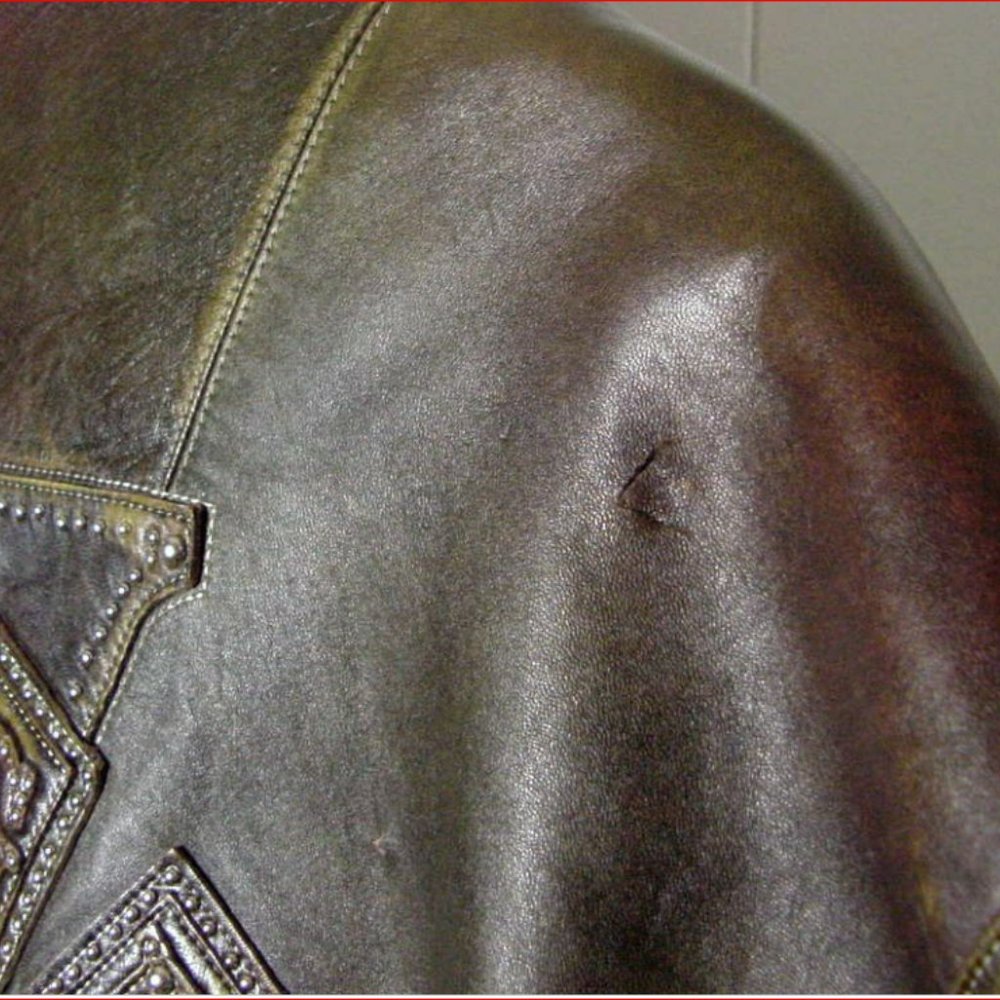 Pelle Pelle Marc Buchanon Vtg Leather Jacket Moss Green Soda Club Sz 60 - Picture 9 of 12
